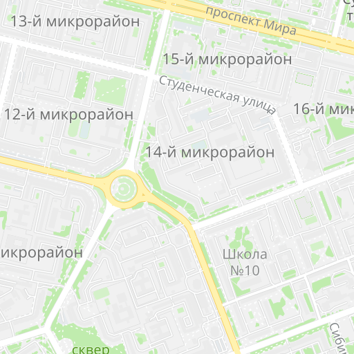Микрорайоны сургута
